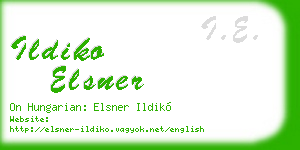 ildiko elsner business card