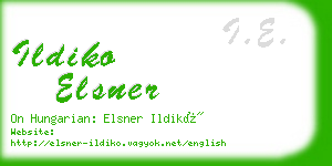 ildiko elsner business card